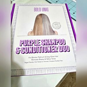 Bold Uniq purple shampoo and conditioner duo